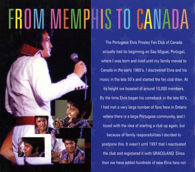 CD promo BMG DPC 12808 From Memphis To Canada