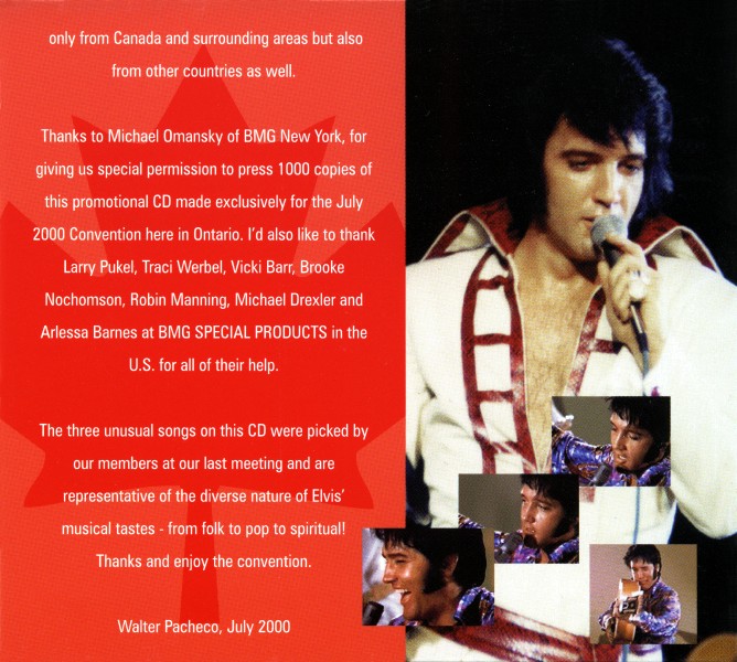 CD promo BMG DPC 12808 From Memphis To Canada