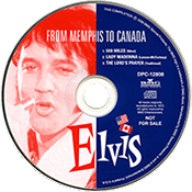 CD promo From Memphis To Canada BMG DPC 12808