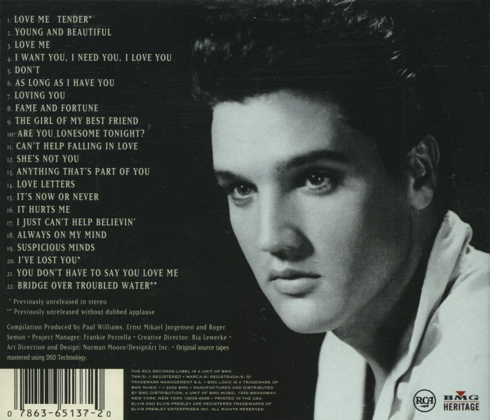 CD Heart & Soul RCA BMG 07863 65137-2