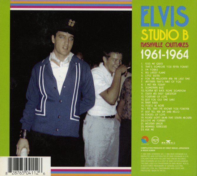 CD Studio B Nashville Outtakes 1961-1964 FTD 82876-50411-2