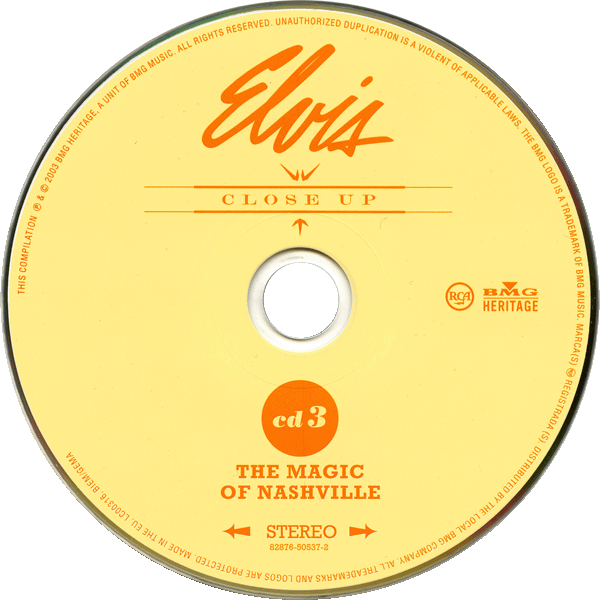 CD Elvis Close Up RCA BMG 50537-2