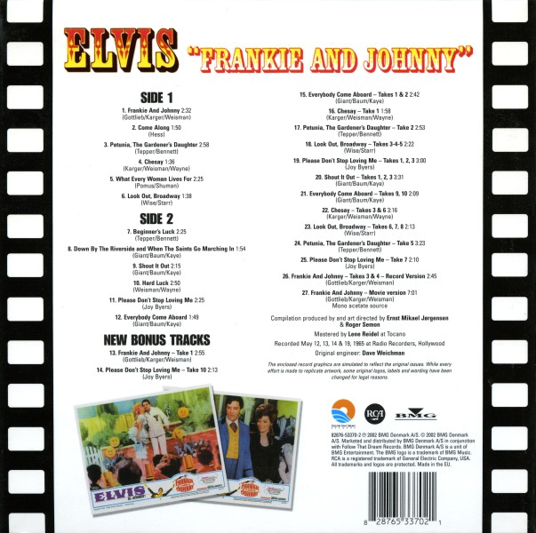 CD Frankie And Johnny FTD 82876 53370-2