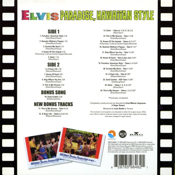 CD Paradise, Hawaiian Style FTD 82876-59846-2