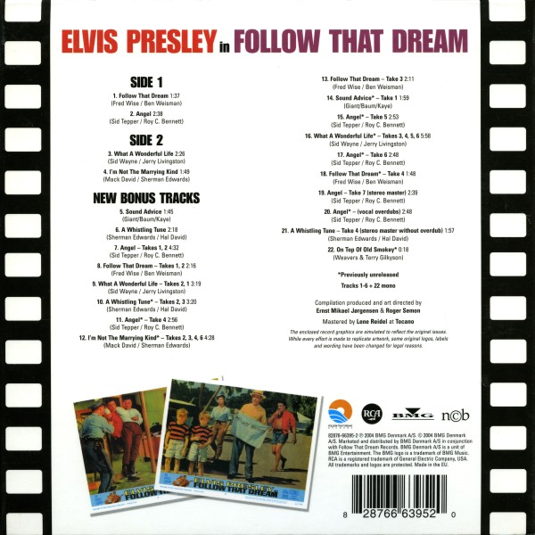 CD Follow That Dream FTD 82876 66395-2