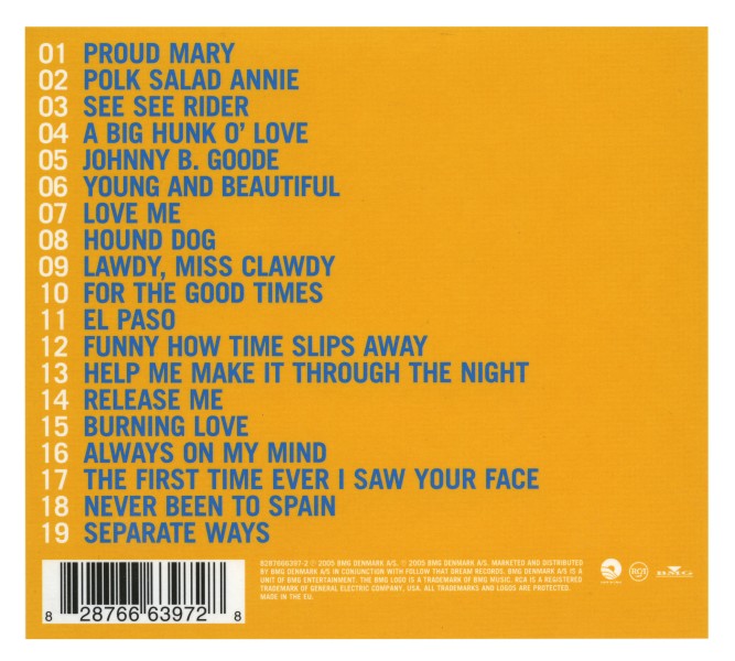 CD Elvis On Tour The Rehearsals FTD 82876 66397-2