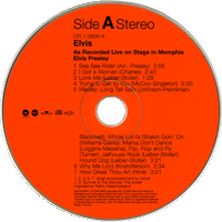 CD Elvis Recorded Live On Stage In Memphis FTD 82876 60987-2