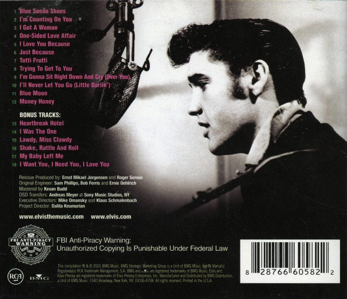 CD Elvis Presley RCA BMG 82876 66058-2