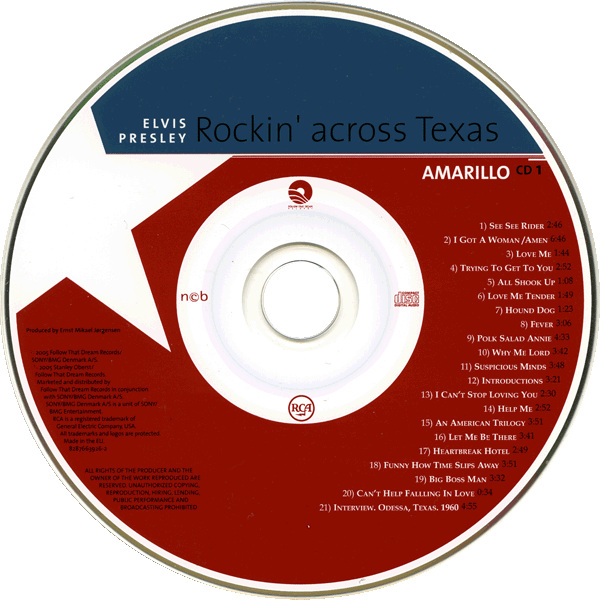 CD Elvis Presley Rockin' Across Texas FTD 82876-63926-2