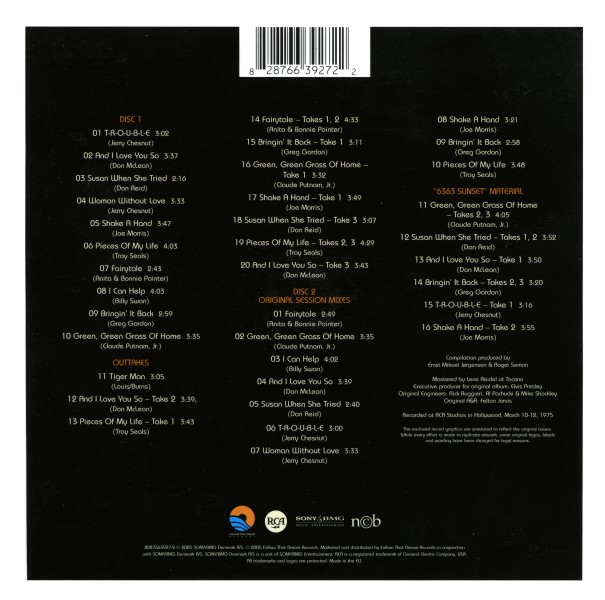 CD Elvis Today FTD 82876 63927-2
