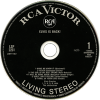 CD Elvis Is Back! FTD 82876-67968-2