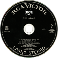 CD Elvis Is Back! FTD 82876-67968-2