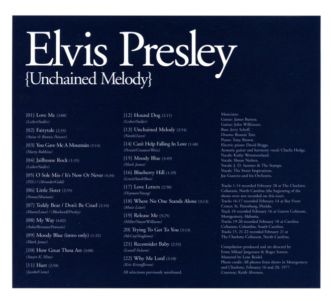 CD Unchained Melody FTD 88697 03612-2