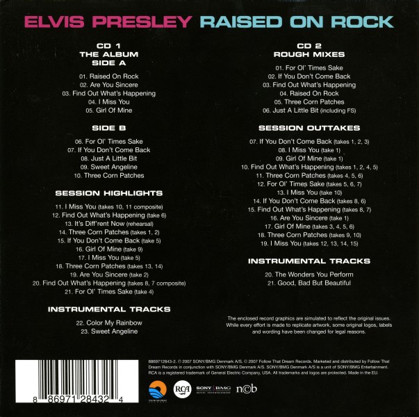 CD Raised On Rock FTD 88697 12843-2