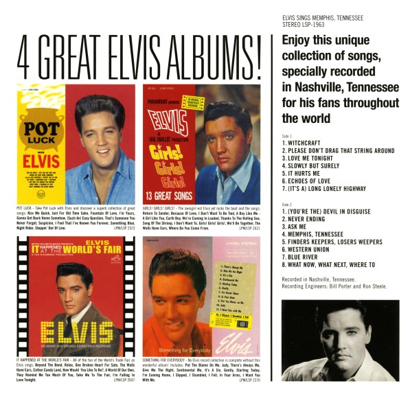 CD Elvis Sings Memphis Tennessee FTD 88697 29699-2