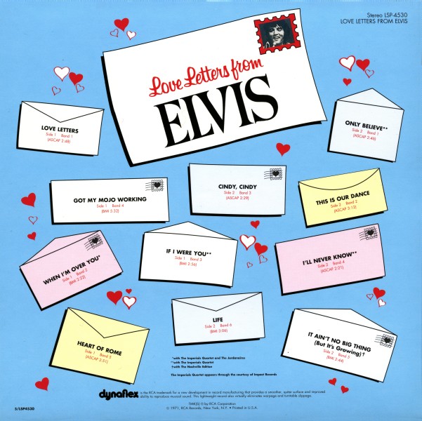 CD Love Letters From Elvis FTD 88697 29701-2
