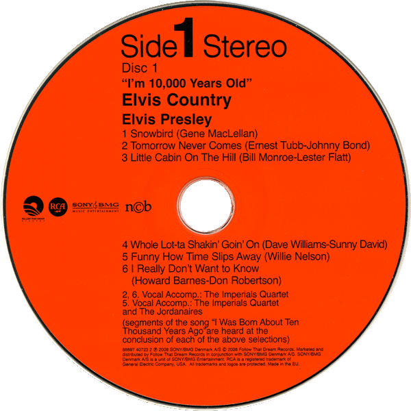 CD Elvis Country FTD 88697 40723 2