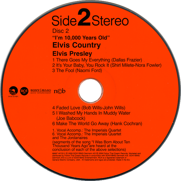 CD Elvis Country FTD 88697 40723 2