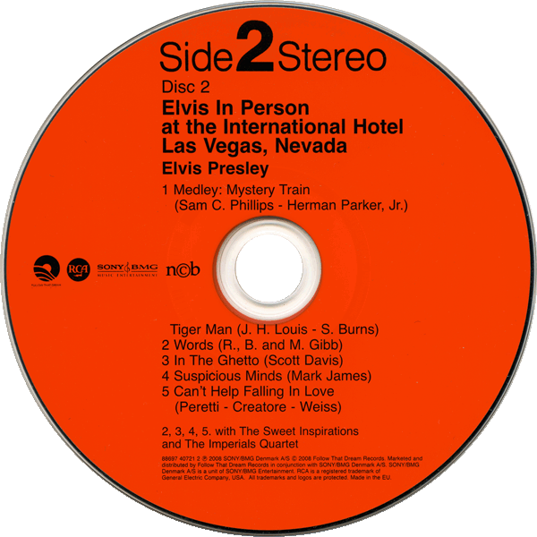 CD Elvis In Person FTD 88697 40721 2
