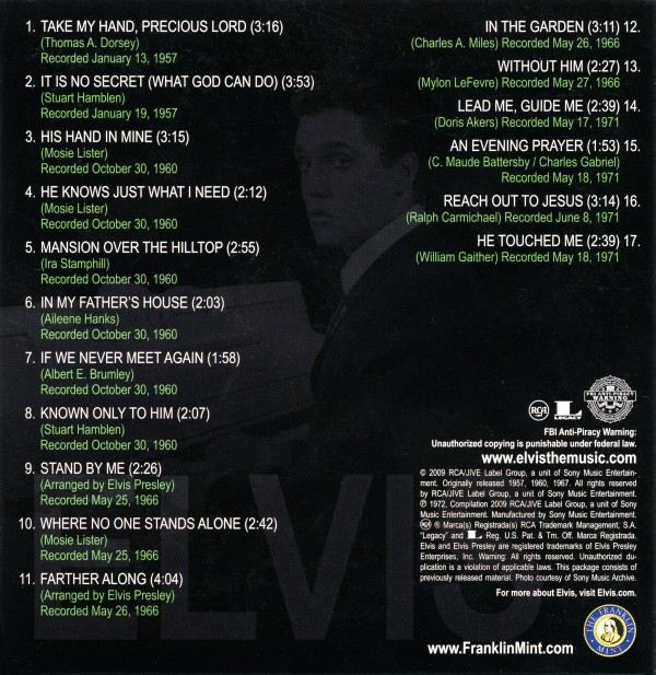 CD The Complete Masters Collection Vol 34: Hymns From The Heart FM RCA Legacy 88697 61297 2