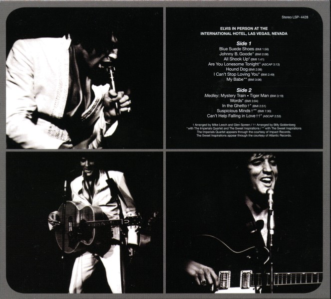CD Elvis On Stage Sony RCA Legacy 88697 63213-2