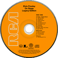 Elvis On Stage Sony RCA Legacy 88697 63213-2