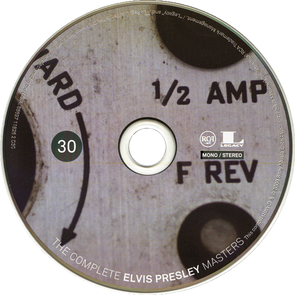 CD The Complete Elvis Presley Masters Vol 30 Outtakes and Alternates III Sony RCA Legacy 88697 11826 2 D30