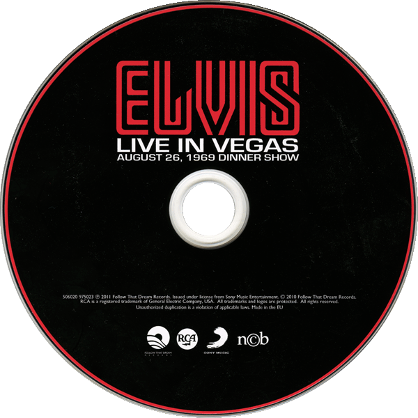 CD Elvis Live In Vegas August 26, 1969 Dinner show FTD 506020 975023