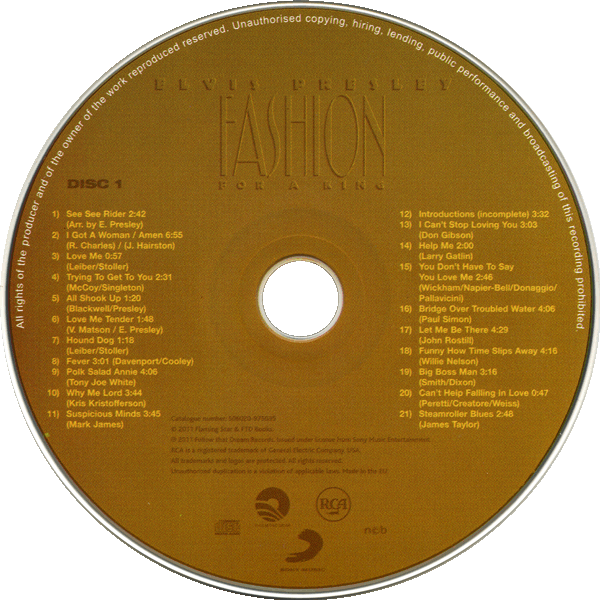 CD Fashion For A King FTD 506020-975035