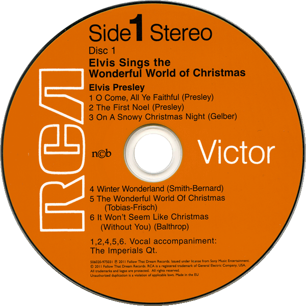 CD Elvis Sings The Wonderful World Of Christmas FTD 506020-975019