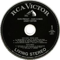  CD Elvis Is Back Sony RCA Legacy 88697 76233 2