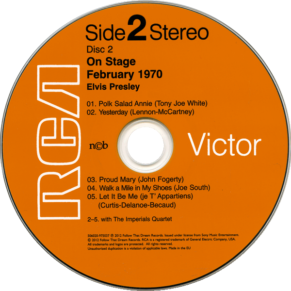 CD February, 1970 On Stage FTD 506020-975037