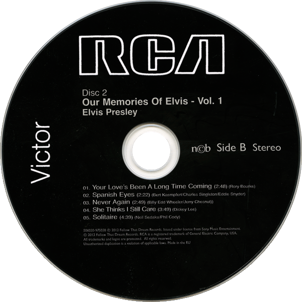 CD Our Memories Of Elvis Volume 1,2&3 The Pure Elvis Sound FTD 506020-975038