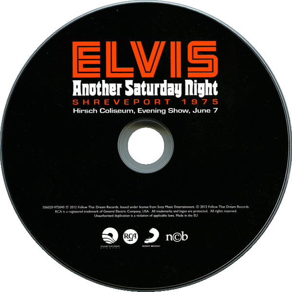 CD Elvis Another Saturday Night FTD 506020-975040