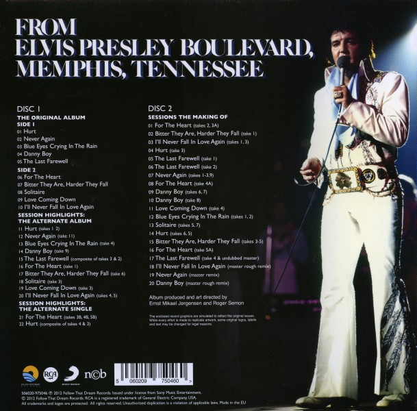 CD From Elvis Presley Boulevard, Memphis, Tennessee FTD 506020-975046