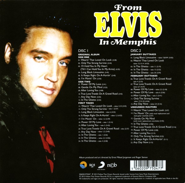 CD FTD From Elvis In Memphis 506020 975047