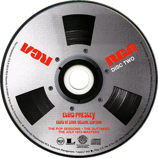 CD Elvis At Stax Sony RCA Legacy 88883724182MC1