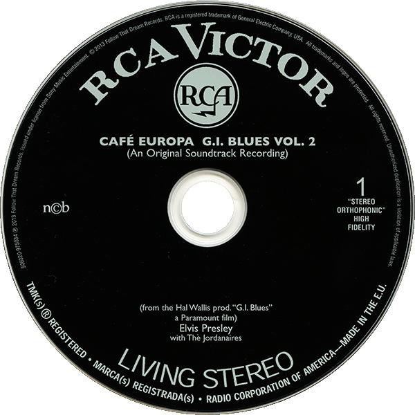 CD Elvis In Caf Europa G.I. Blues Vol 2 FTD 506020-975034
