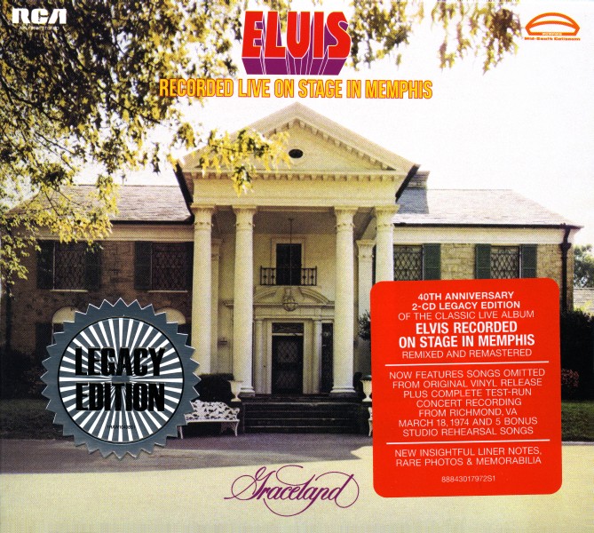 CD Elvis Recorded Live On Stage In Memphis Sony RCA Legacy 88843017972