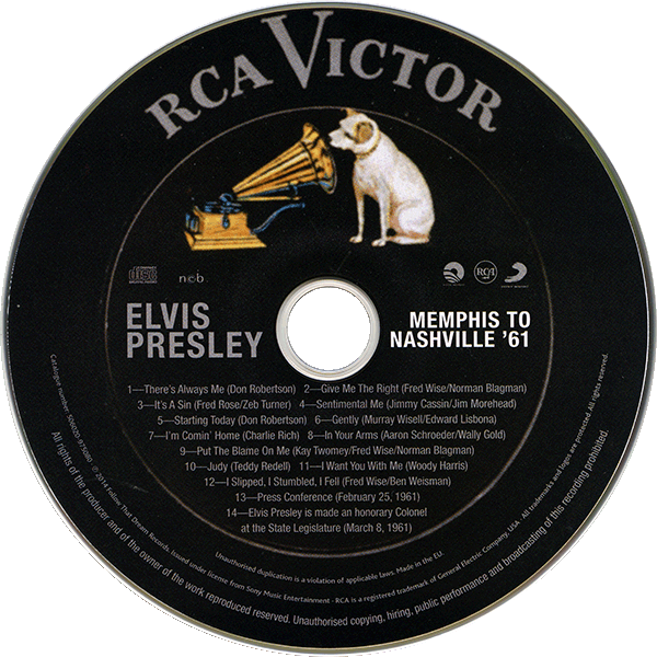 CD book FTD Memphis To Nashville '61 506020-975080