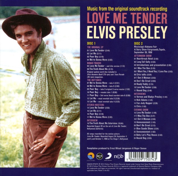 CD Love Me Tender FTD 506020-975074
