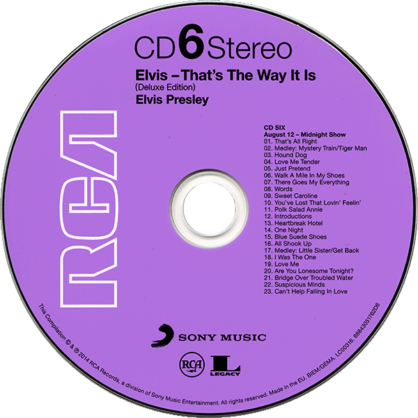CD Sony RCA Legacy That's The Way It Is 88843051762
