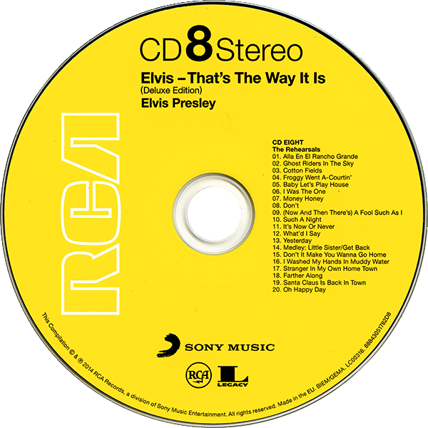CD Sony RCA Legacy That's The Way It Is 88843051762