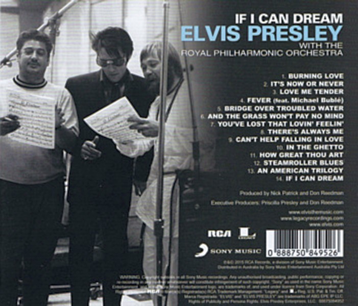 CD If I Can Dream RCA Legacy US 88875084952