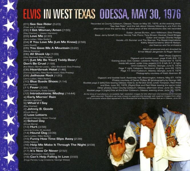 CD Elvis In West Texas Odessa May 30, 1976 FTD 506020-975090