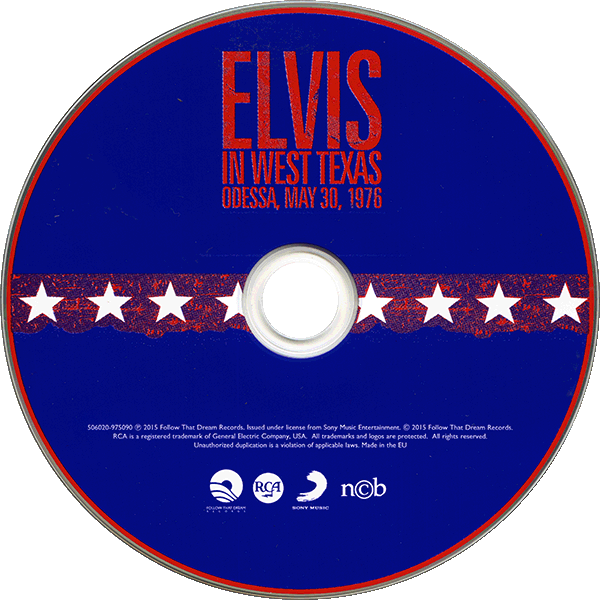 CD Elvis In West Texas Odessa May 30, 1976 FTD 506020-975090