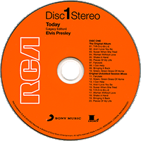 CD Elvis Today Sony RCA Legacy 88875084942