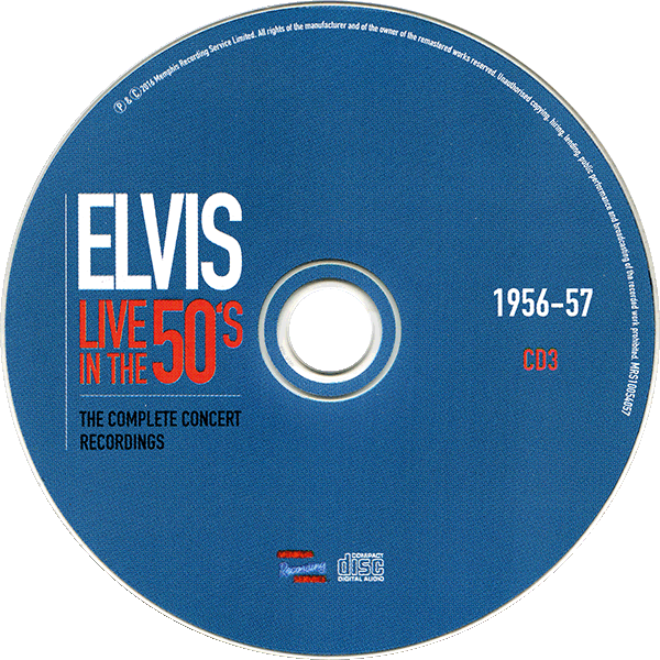 CD Book Elvis Live In The 50's The Complete Concert Recordings MRS MRS10054057