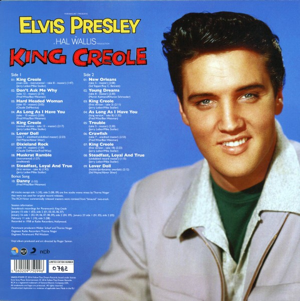 LP King Creole the Original Session Monitor Mixes  FTD 506020-975099
