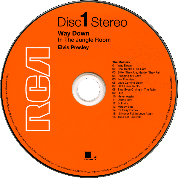 CD Way Down In The Jungle Room RCA Legacy Sony 88985318102